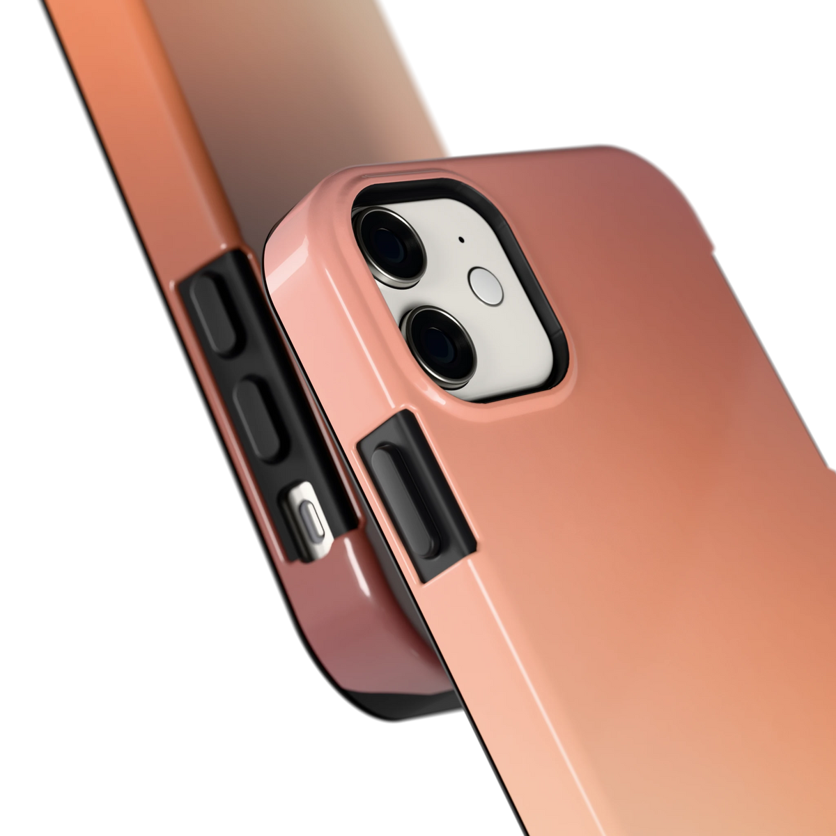 Perzikmist hoesje voor iPhone 11, close-up