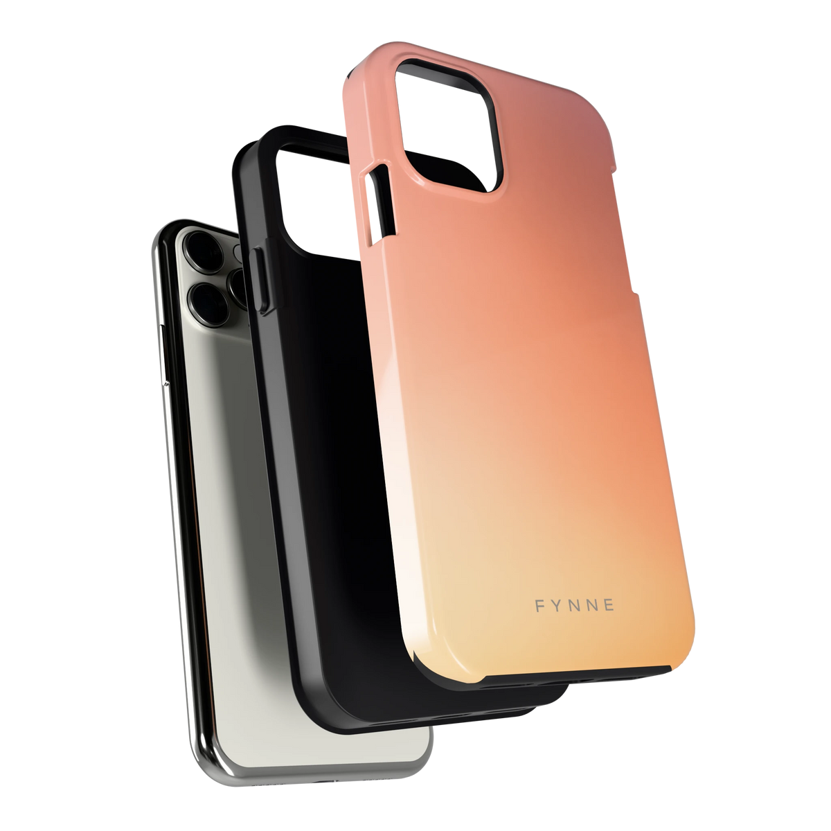 Perzikmist hoesje voor iPhone 11 Pro, los van de telefoon