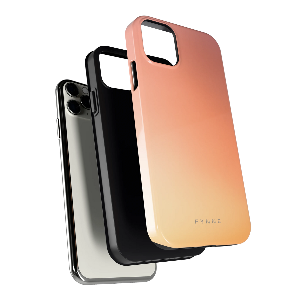 Perzikmist hoesje voor iPhone 11 Pro Max, los van de telefoon