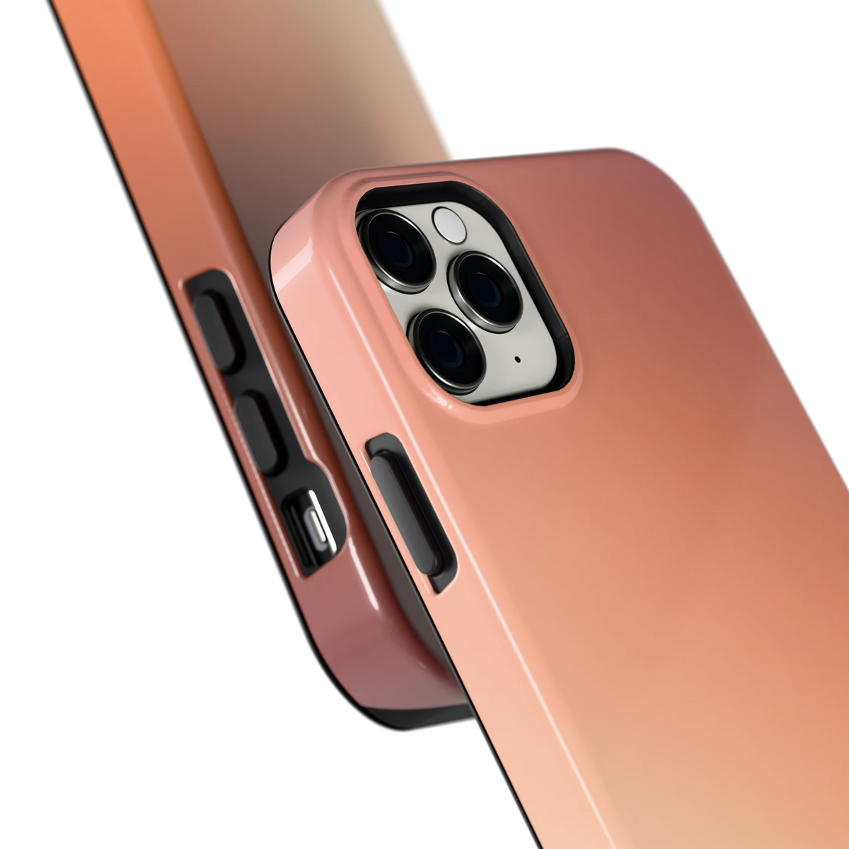Perzikmist hoesje voor iPhone 11 Pro Max, close-up