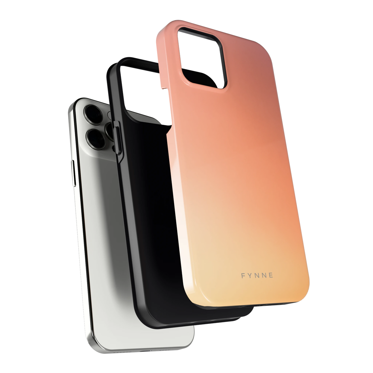 Perzikmist hoesje voor iPhone 12 Pro Max, los van de telefoon