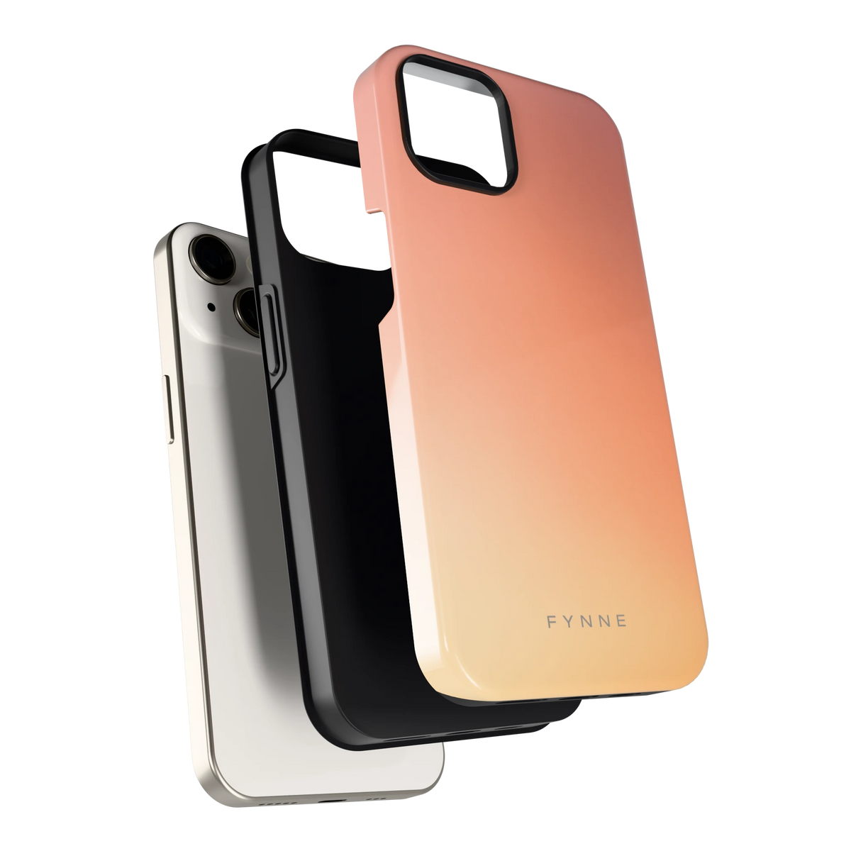 Perzikmist hoesje voor iPhone 13, los van de telefoon