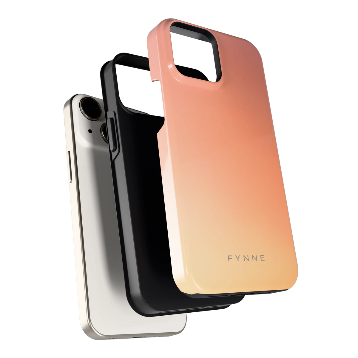 Perzikmist hoesje voor iPhone 13 mini, los van de telefoon