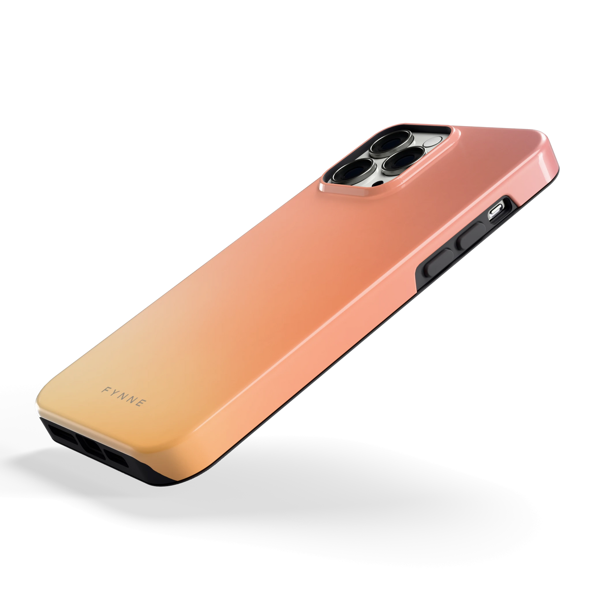 Perzikmist hoesje voor iPhone 13 Pro Max, schuin