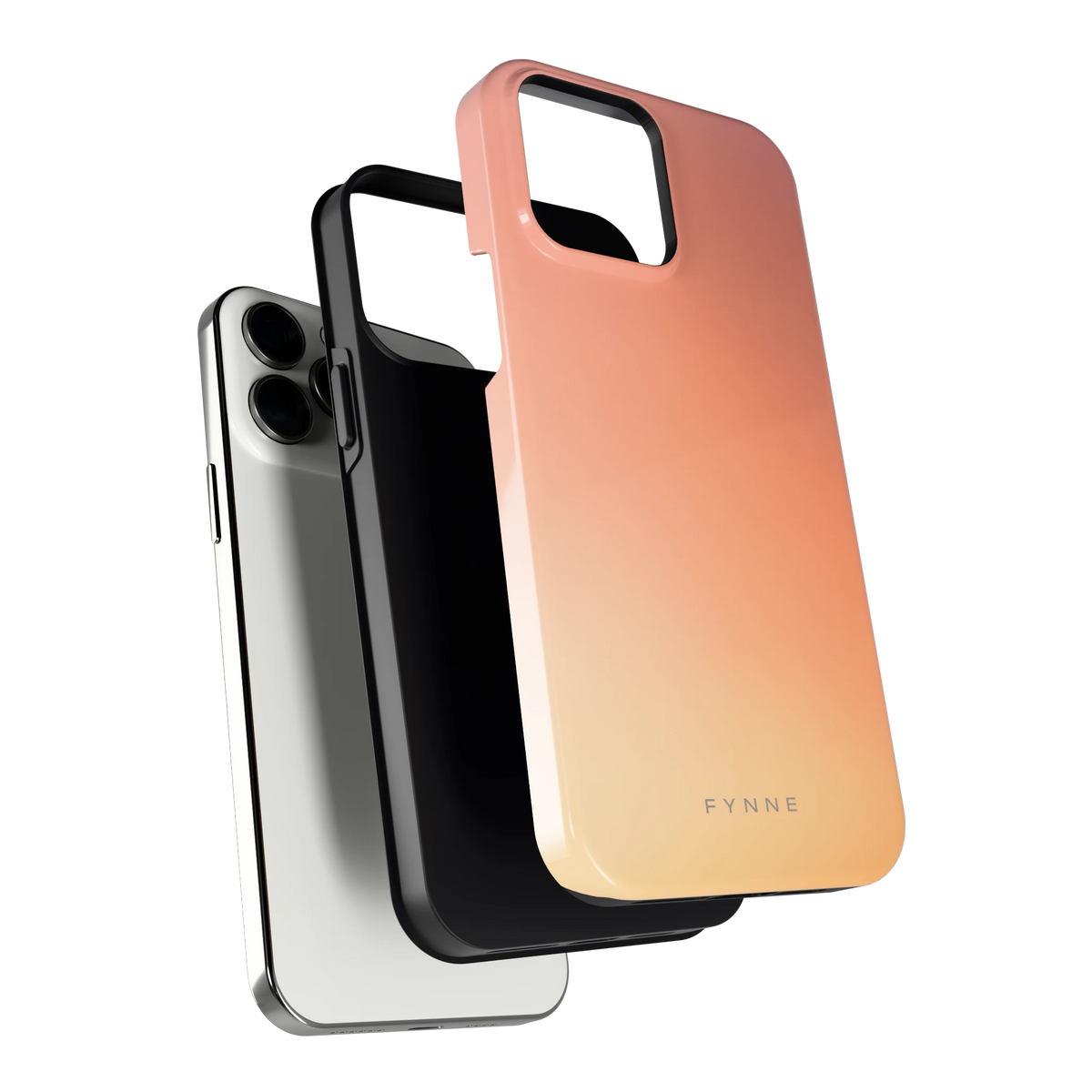 Perzikmist hoesje voor iPhone 13 Pro Max, los van de telefoon