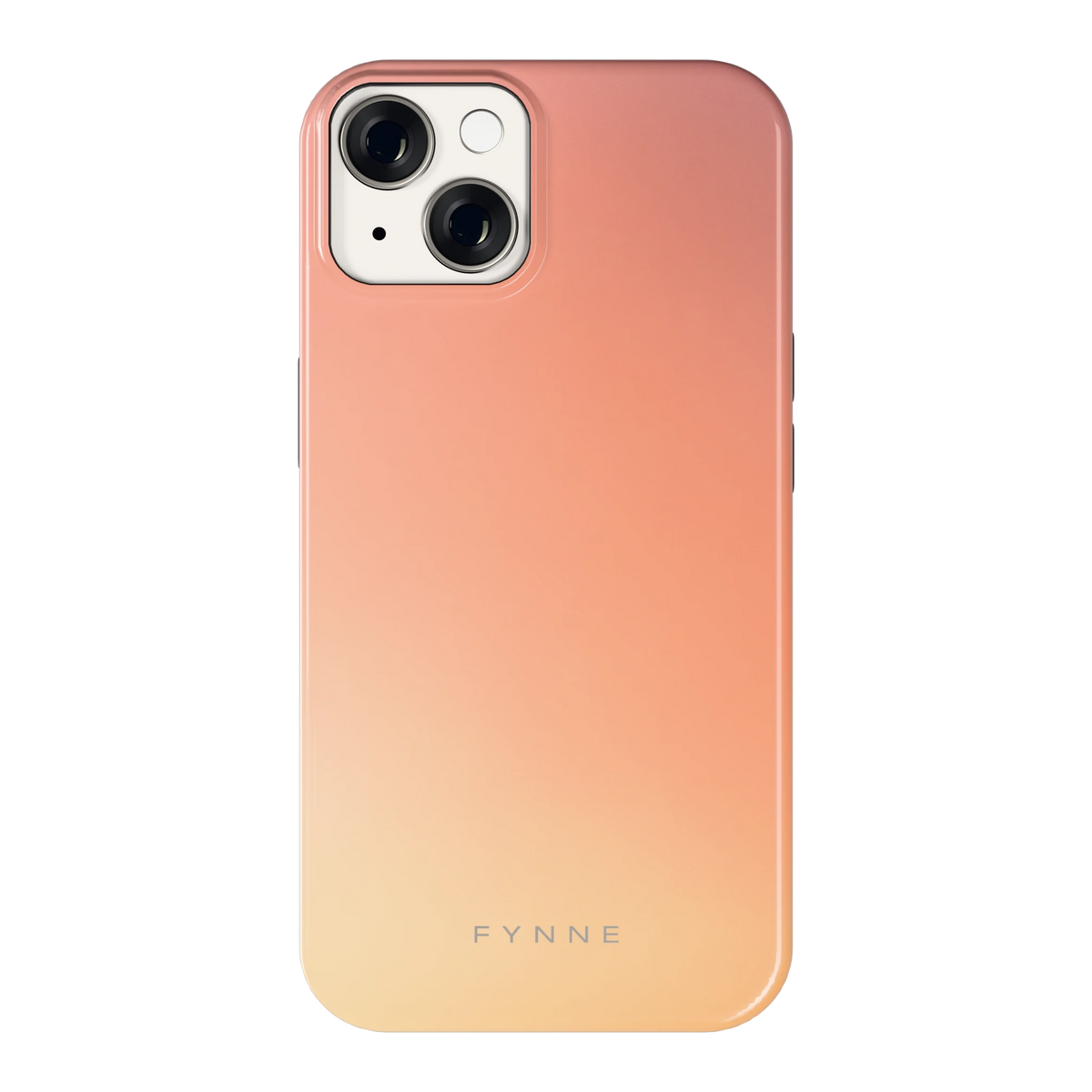 Perzikmist hoesje voor iPhone 14, achterkant