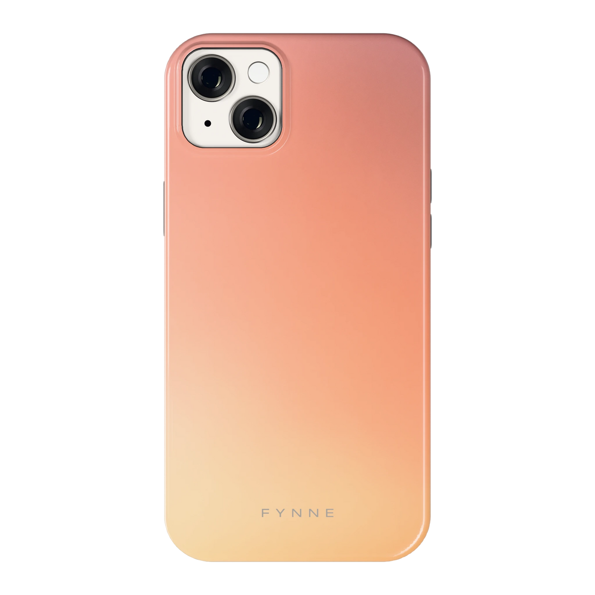 Perzikmist hoesje voor iPhone 14 Plus, achterkant