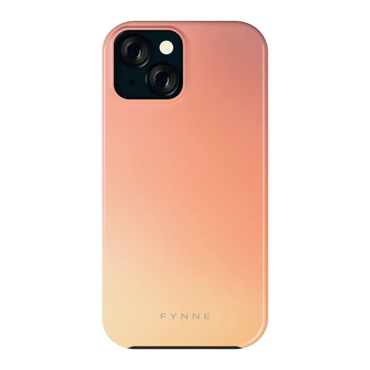 Perzikmist hoesje voor iPhone 15, achterkant