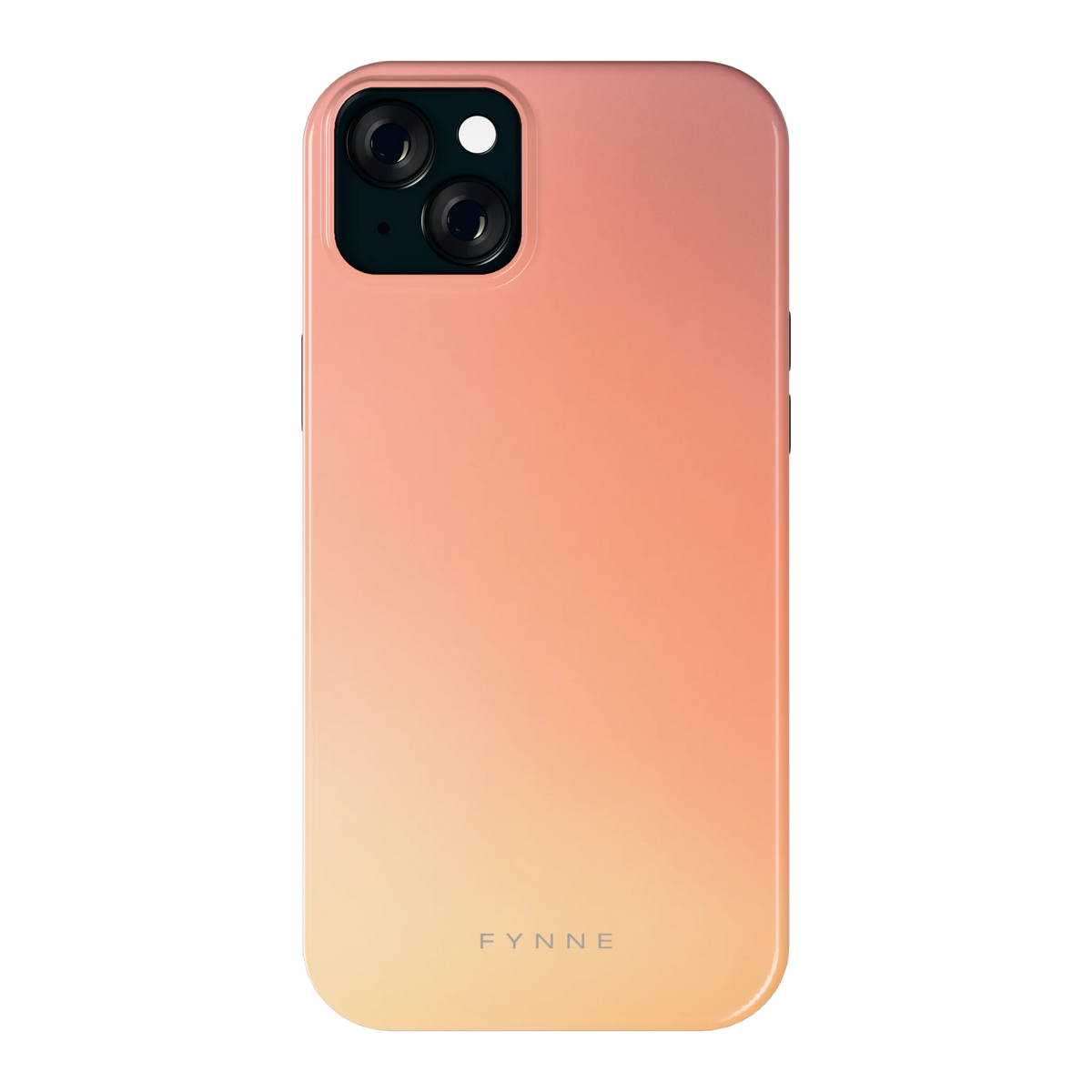 Perzikmist hoesje voor iPhone 15 Plus, achterkant