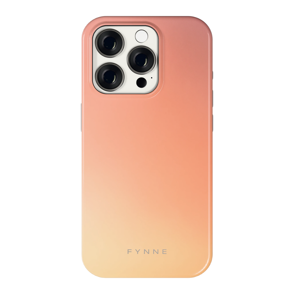 Perzikmist hoesje voor iPhone 15 Pro, achterkant