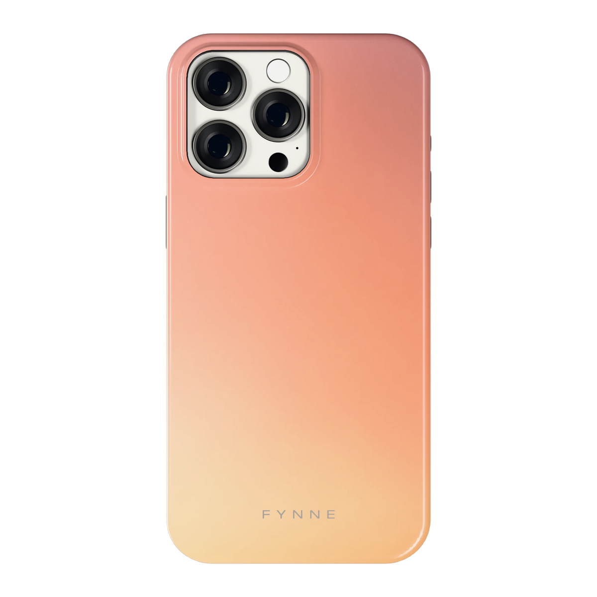 Perzikmist hoesje voor iPhone 15 Pro Max, achterkant