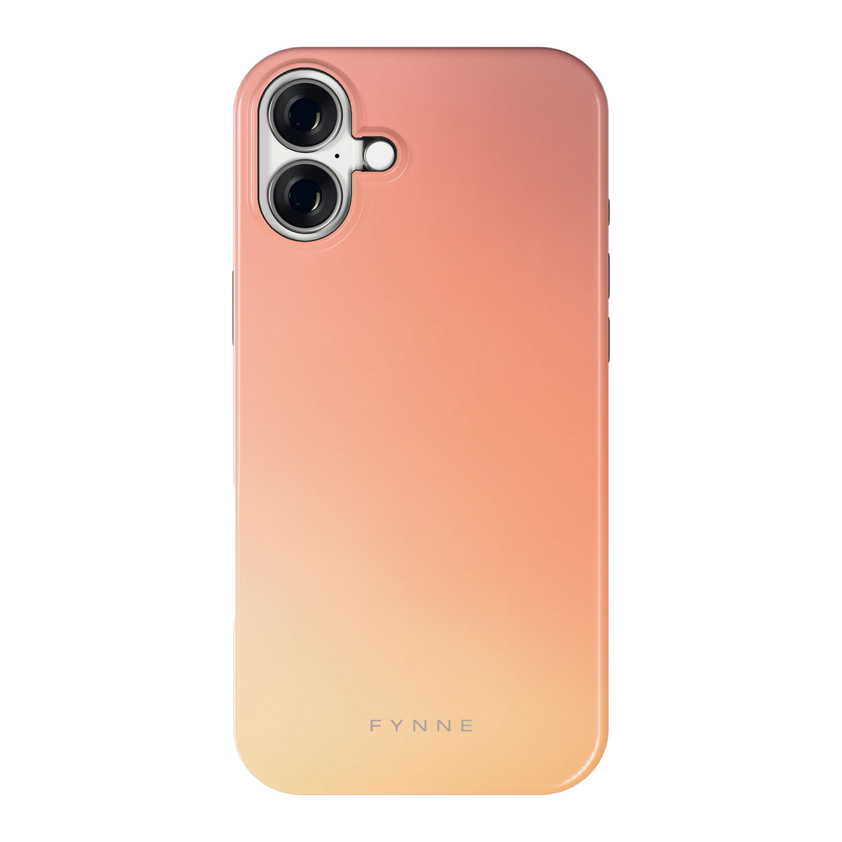 Perzikmist hoesje voor iPhone 16 Plus, achterkant