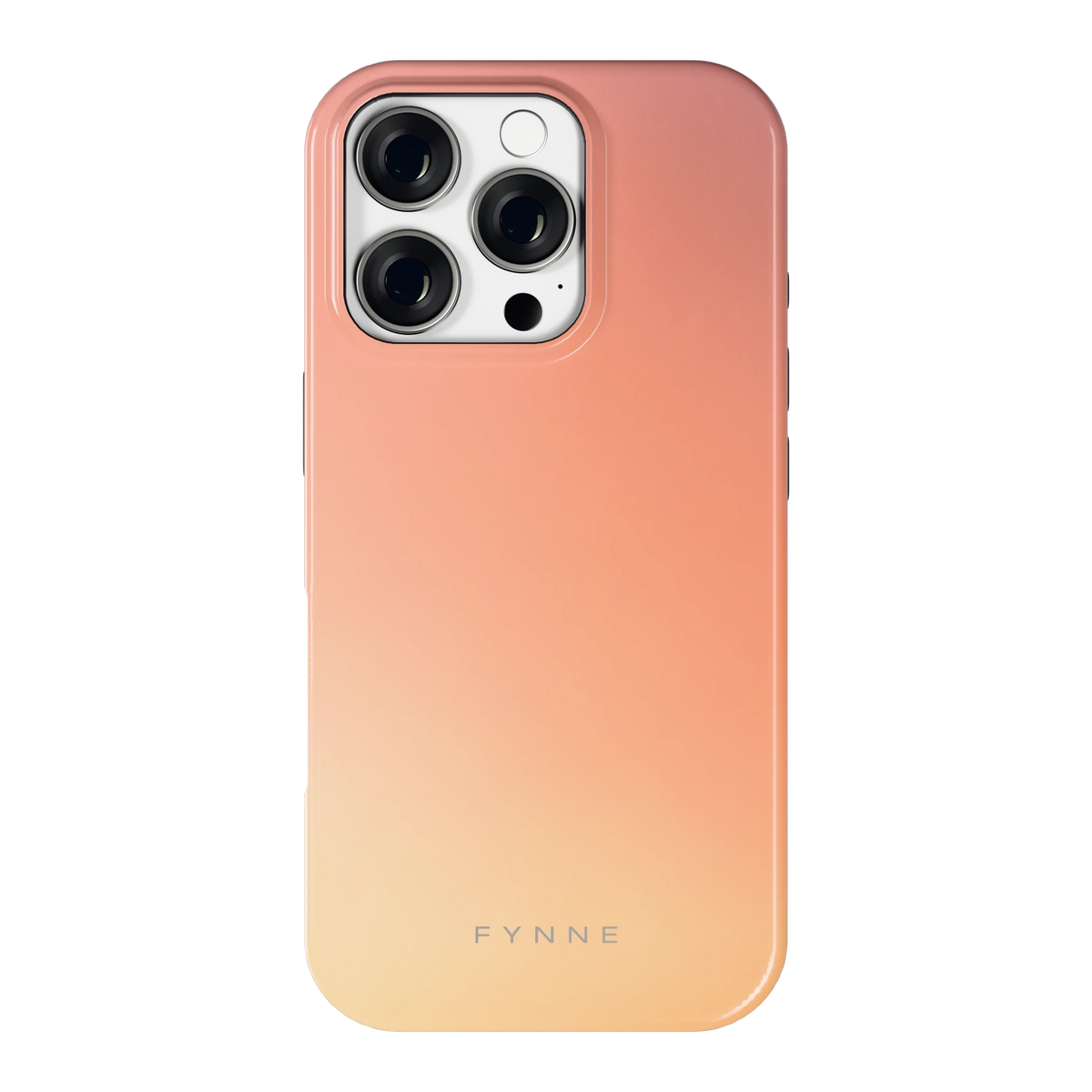 Perzikmist hoesje voor iPhone 16 Pro, achterkant