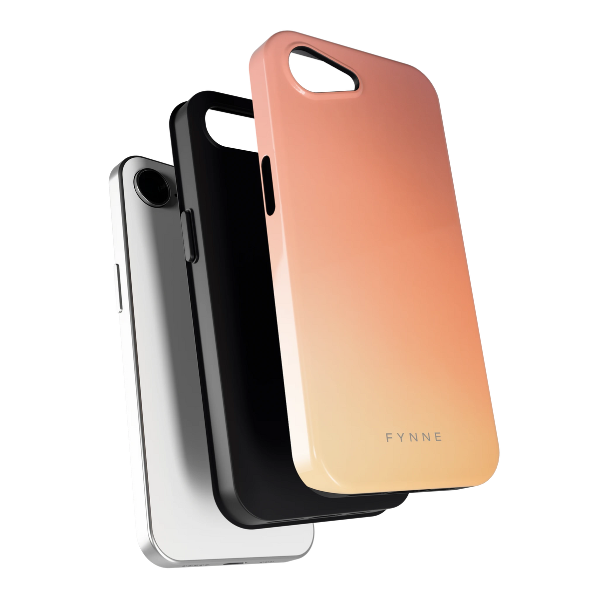 Perzikmist hoesje voor iPhone 16e, los van de telefoon