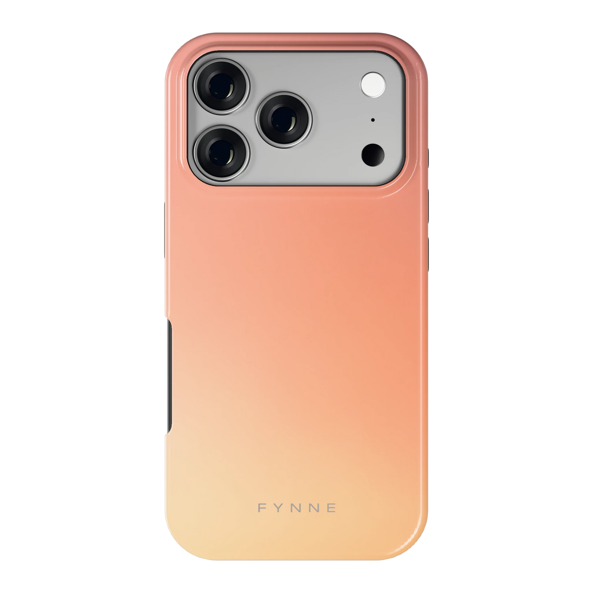 Perzikmist hoesje voor iPhone 17 Pro, achterkant