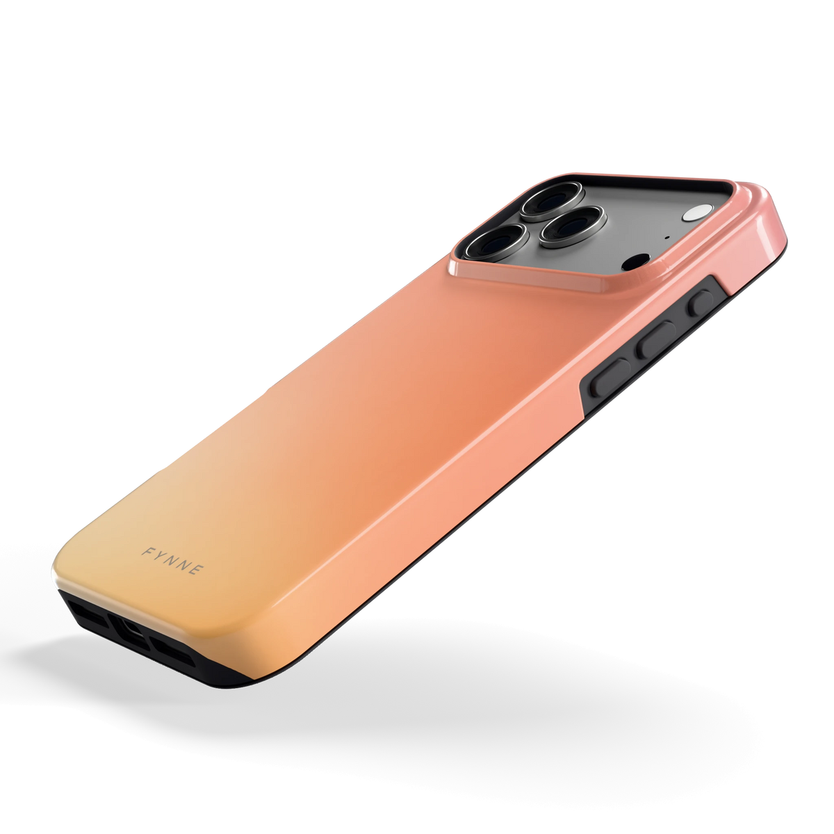 Perzikmist hoesje voor iPhone 17 Pro Max, schuin