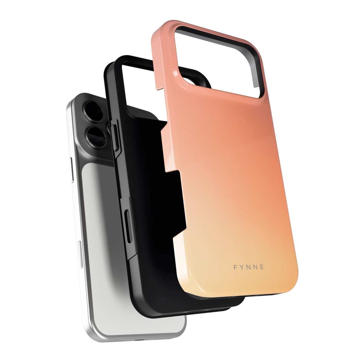 Perzikmist hoesje voor iPhone 17 Pro Max, los van de telefoon