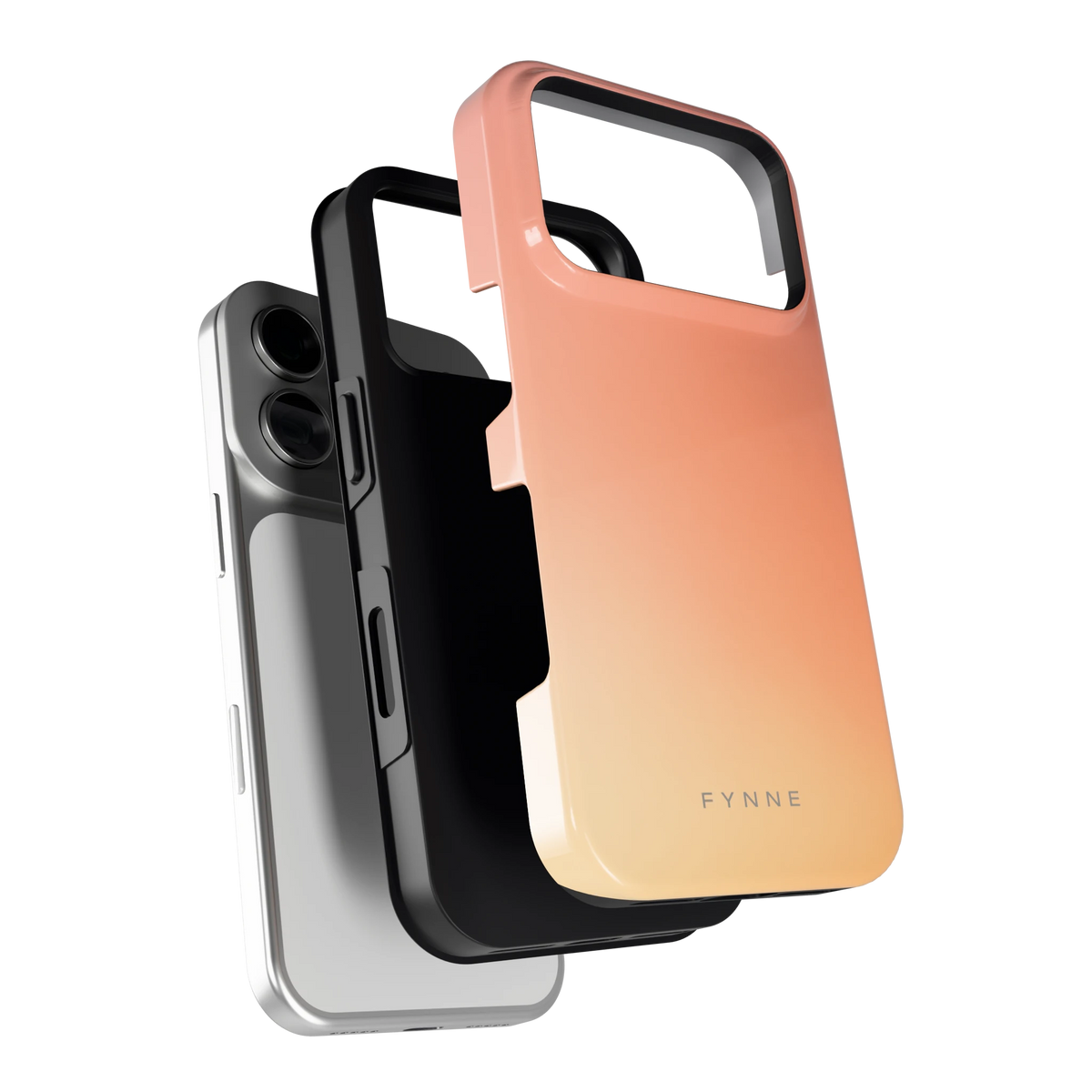 Perzikmist hoesje voor iPhone 18 Pro, los van de telefoon