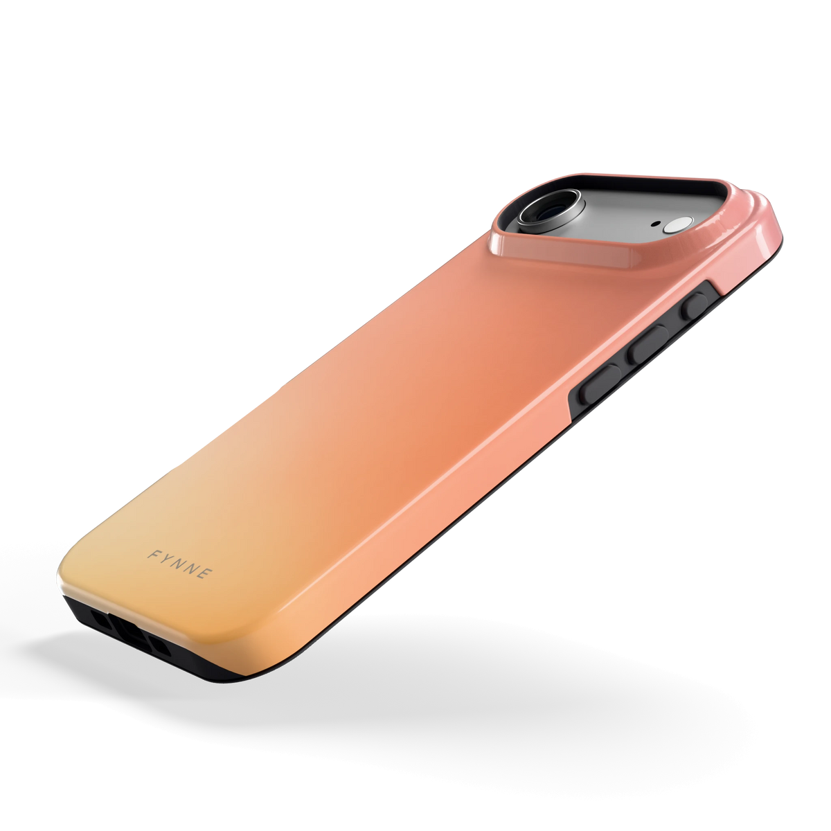 Perzikmist hoesje voor iPhone Air, schuin
