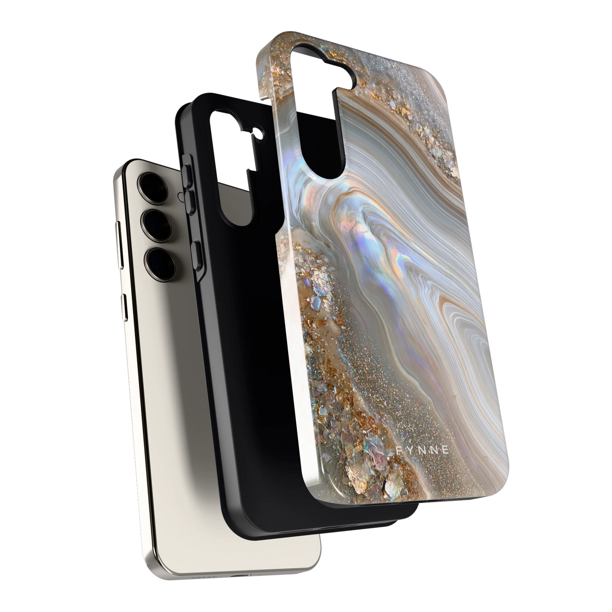 Parelmoer Agaat hoesje voor Galaxy S23+, los van de telefoon