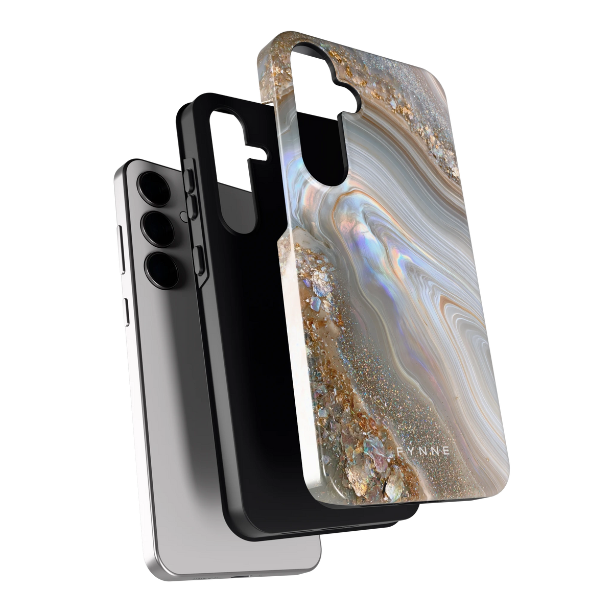 Parelmoer Agaat hoesje voor Galaxy S24+, los van de telefoon