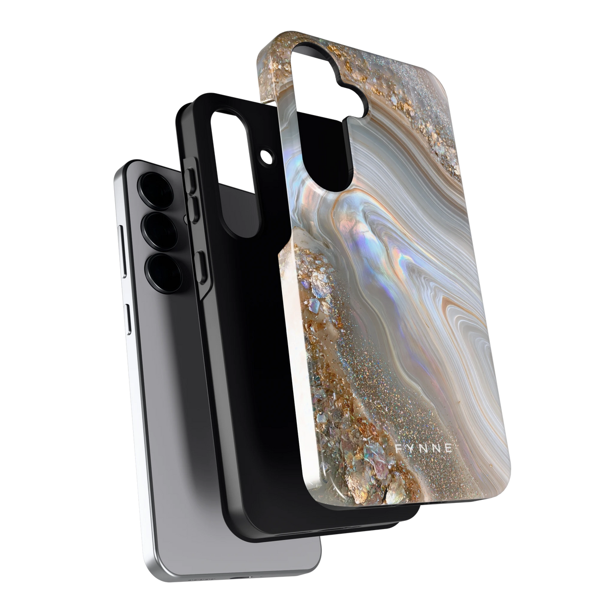 Parelmoer Agaat hoesje voor Galaxy S25, los van de telefoon