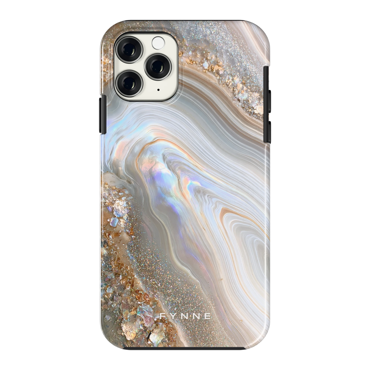 Parelmoer Agaat hoesje voor iPhone 11 Pro, achterkant