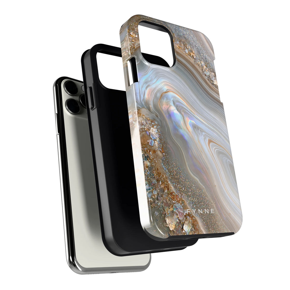 Parelmoer Agaat hoesje voor iPhone 11 Pro, los van de telefoon