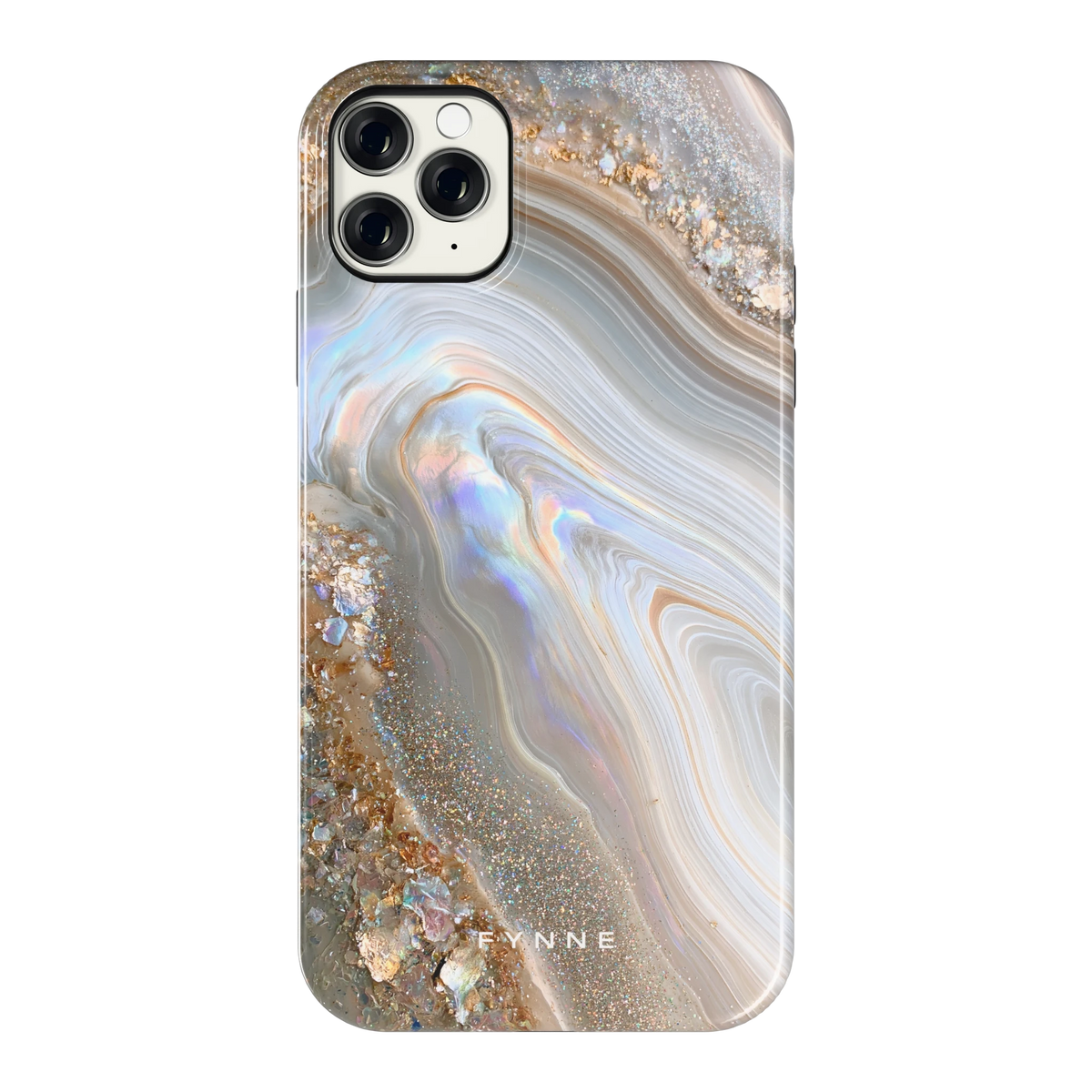 Parelmoer Agaat hoesje voor iPhone 11 Pro Max, achterkant