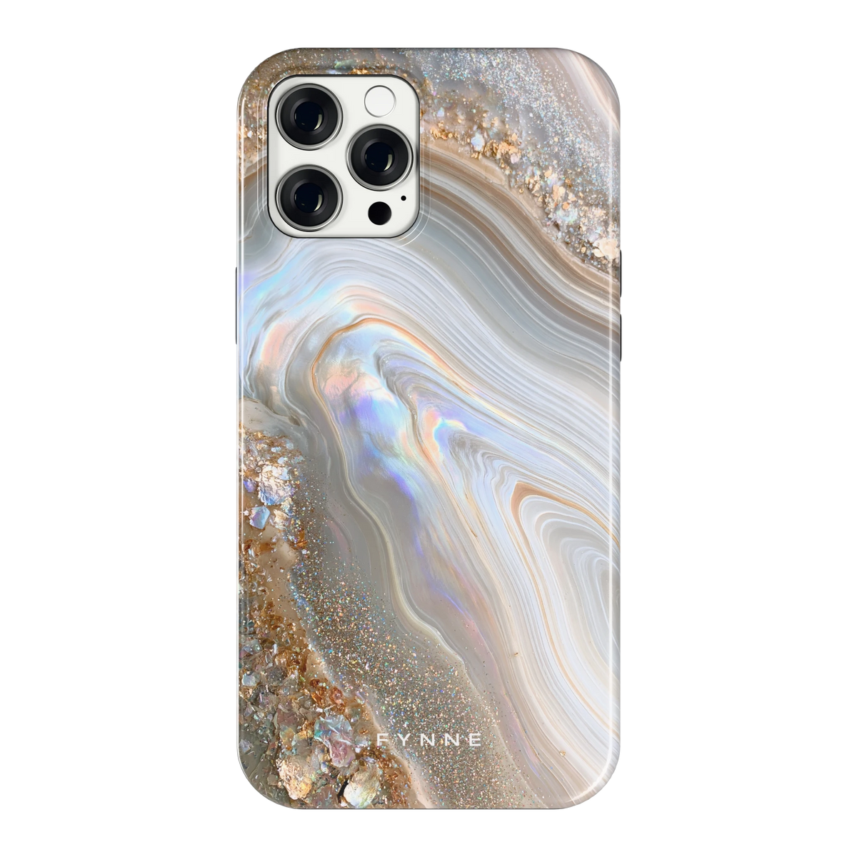 Parelmoer Agaat hoesje voor iPhone 12 Pro Max, achterkant