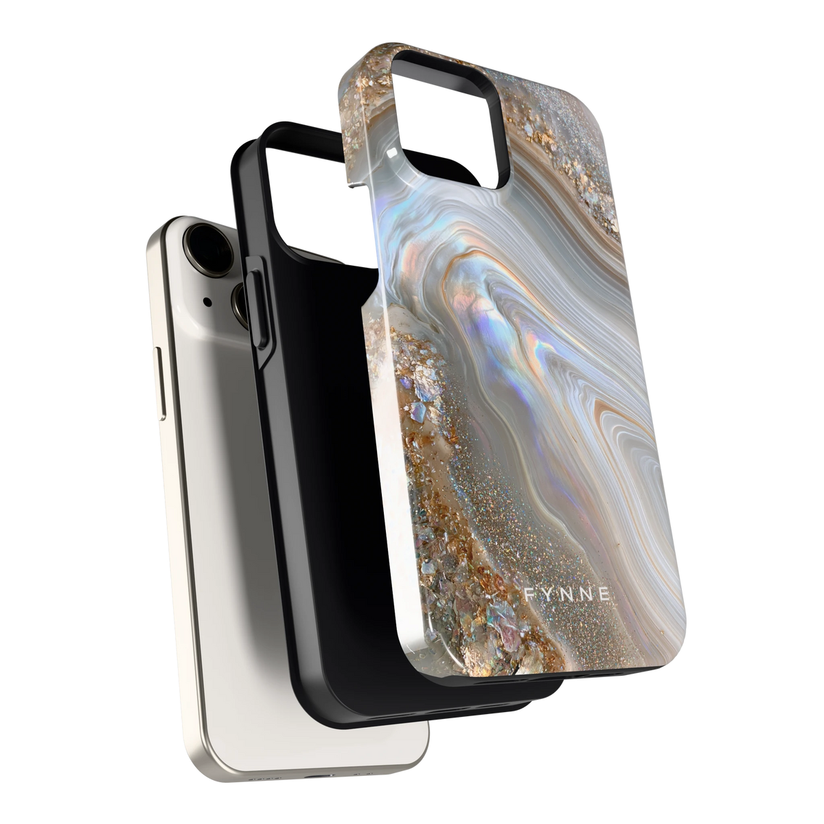 Parelmoer Agaat hoesje voor iPhone 13 mini, los van de telefoon