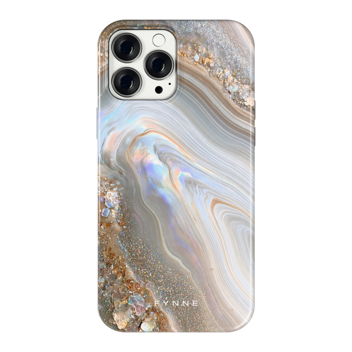 Parelmoer Agaat hoesje voor iPhone 13 Pro Max, achterkant