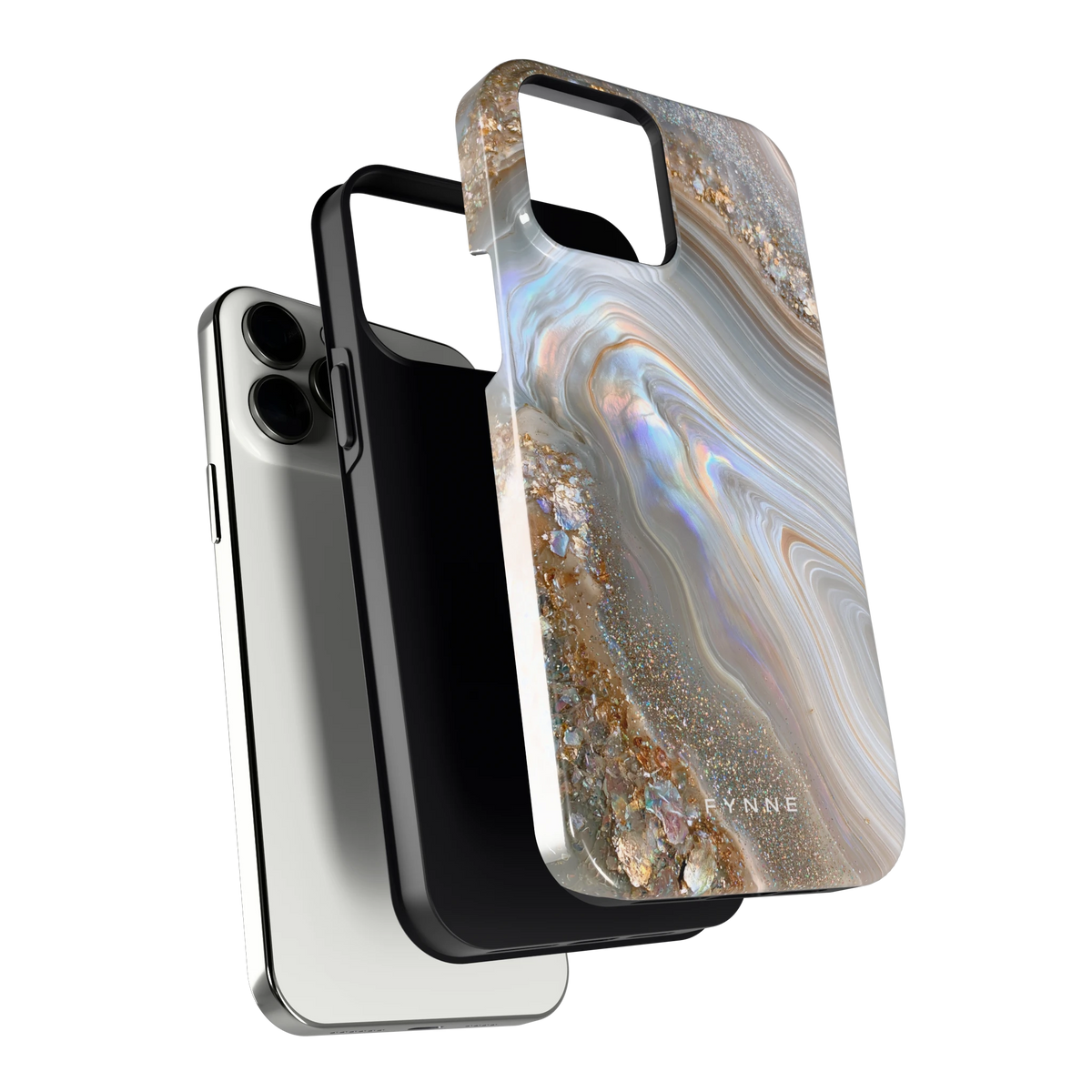 Parelmoer Agaat hoesje voor iPhone 13 Pro Max, los van de telefoon