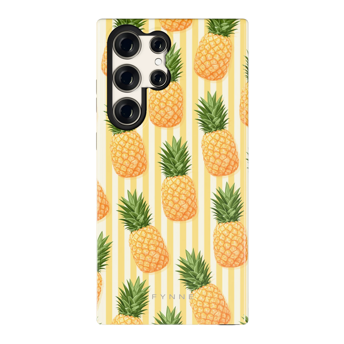 Ananas Strepen hoesje voor Galaxy S23 Ultra, achterkant