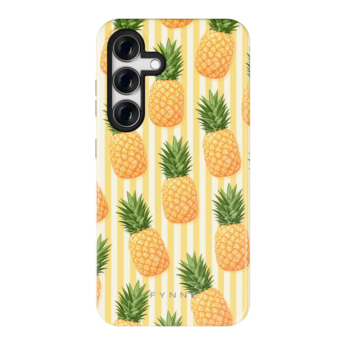 Ananas Strepen hoesje voor Galaxy S24, achterkant