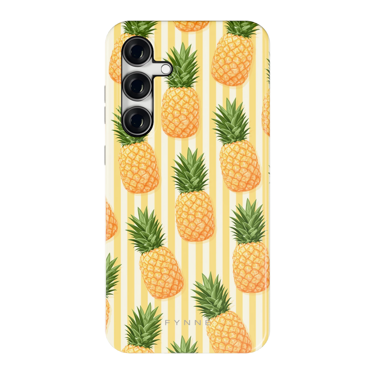 Ananas Strepen hoesje voor Galaxy S24 FE, achterkant