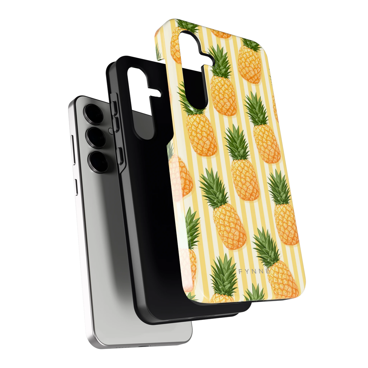 Ananas Strepen hoesje voor Galaxy S24 FE, los van de telefoon