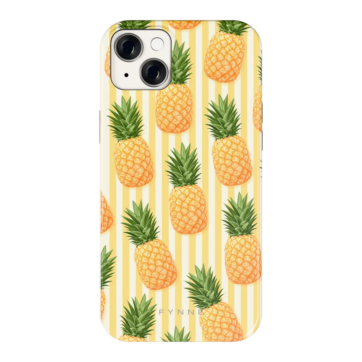 Ananas Strepen hoesje voor iPhone 14 Plus, achterkant