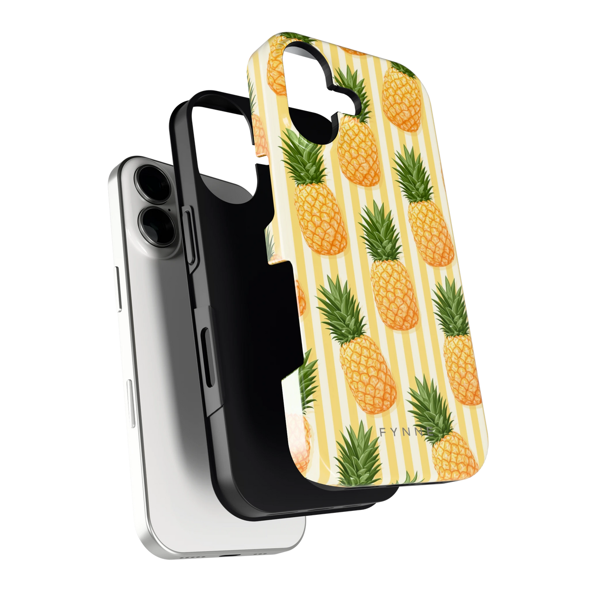 Ananas Strepen hoesje voor iPhone 17, los van de telefoon