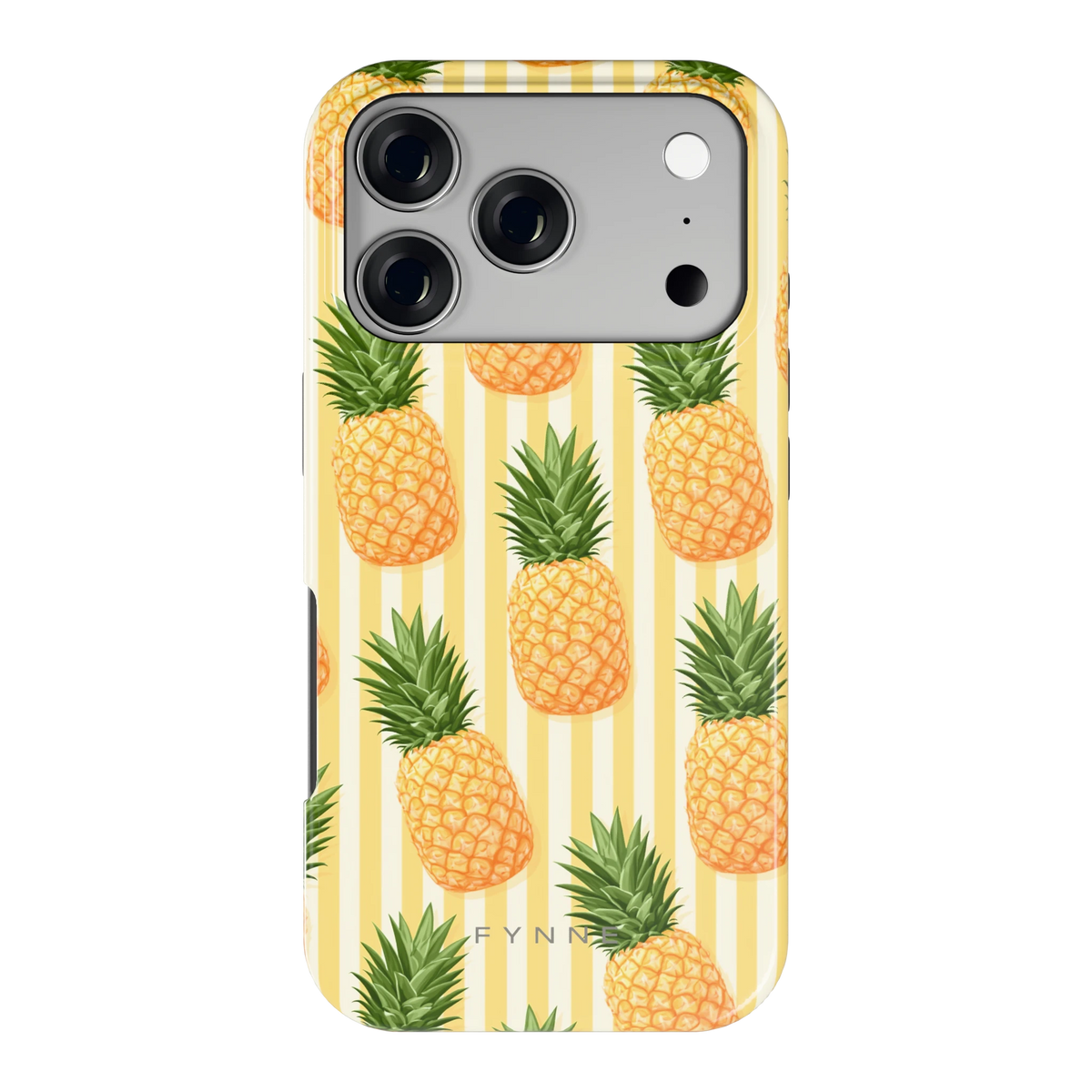 Ananas Strepen hoesje voor iPhone 17 Pro, achterkant