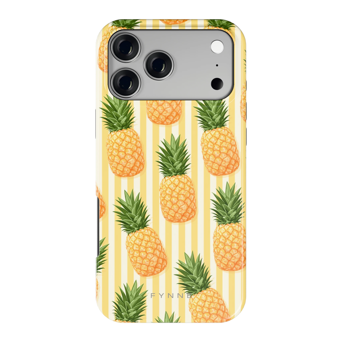 Ananas Strepen hoesje voor iPhone 17 Pro Max, achterkant