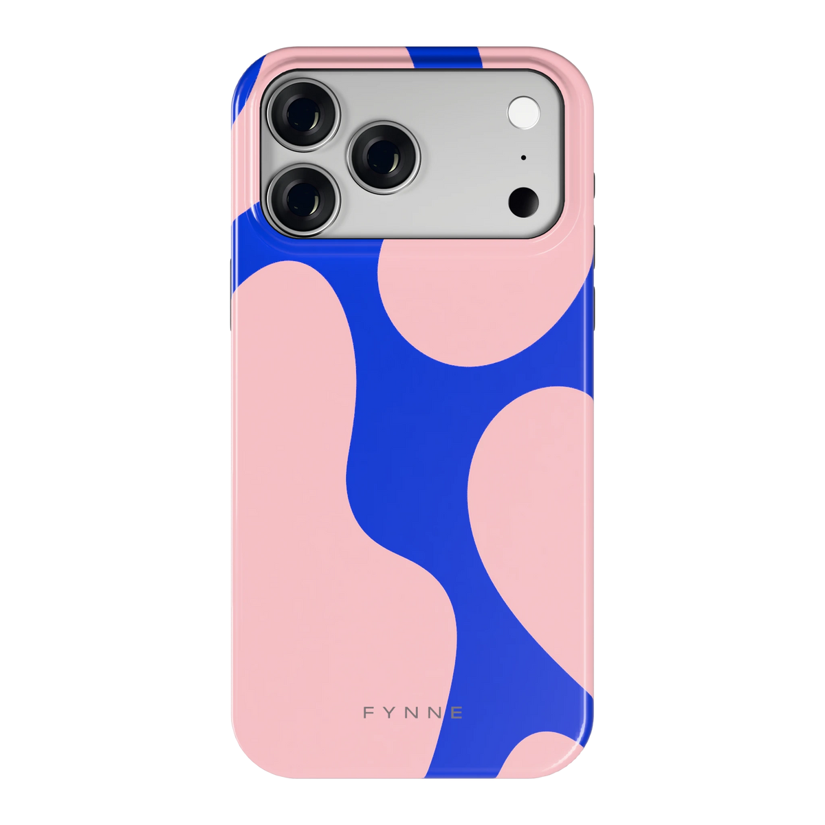 Roze Blauwe Blobs hoesje voor iPhone 18 Pro Max, achterkant