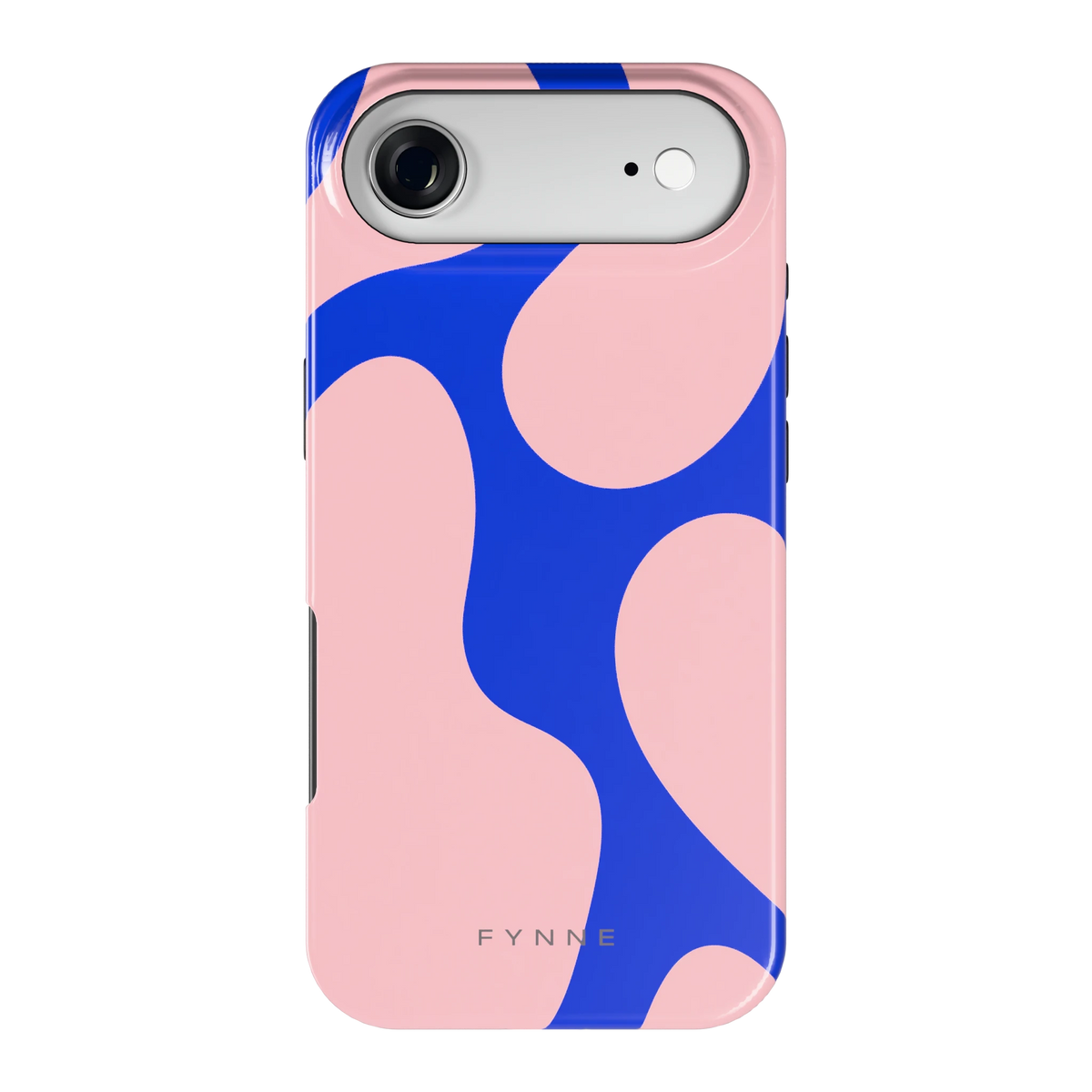Roze Blauwe Blobs hoesje voor iPhone Air, achterkant