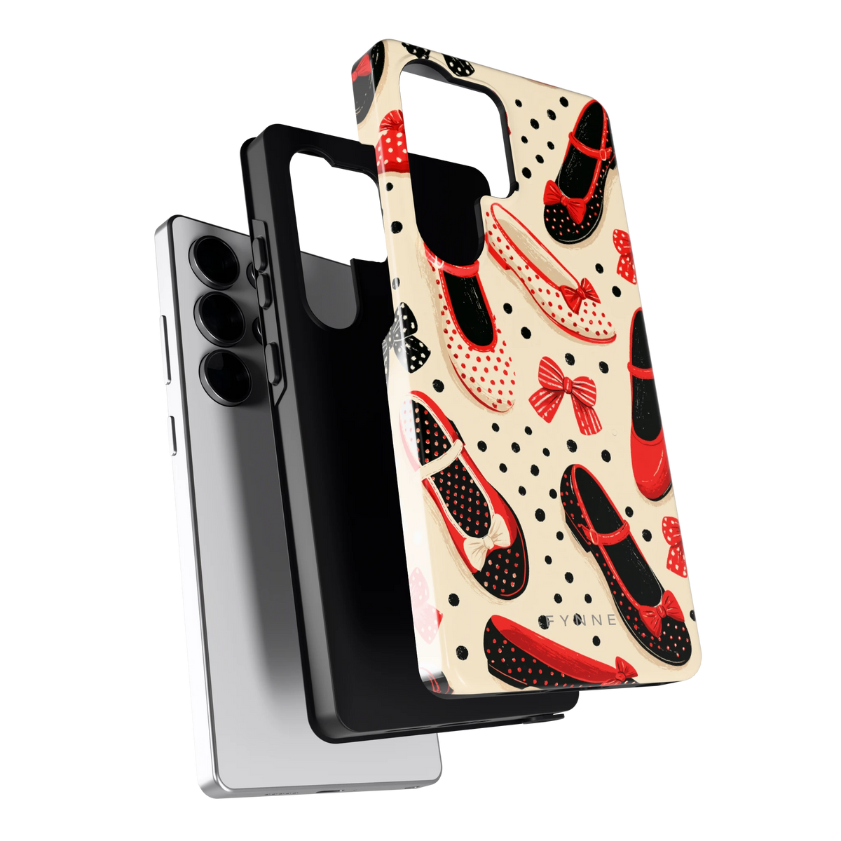 Stippen Ballerina's hoesje voor Galaxy S25 Ultra, los van de telefoon