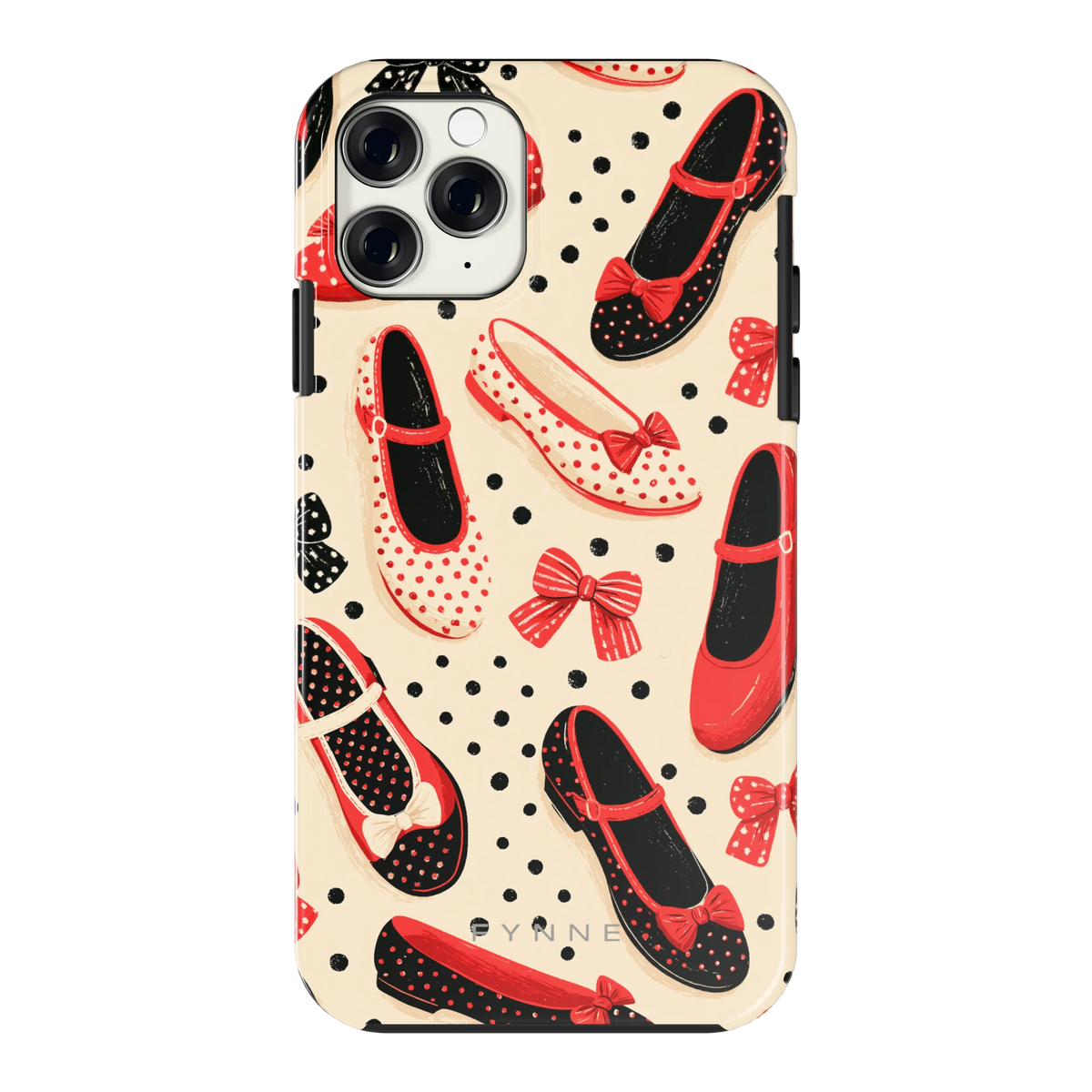 Stippen Ballerina's hoesje voor iPhone 11 Pro, achterkant