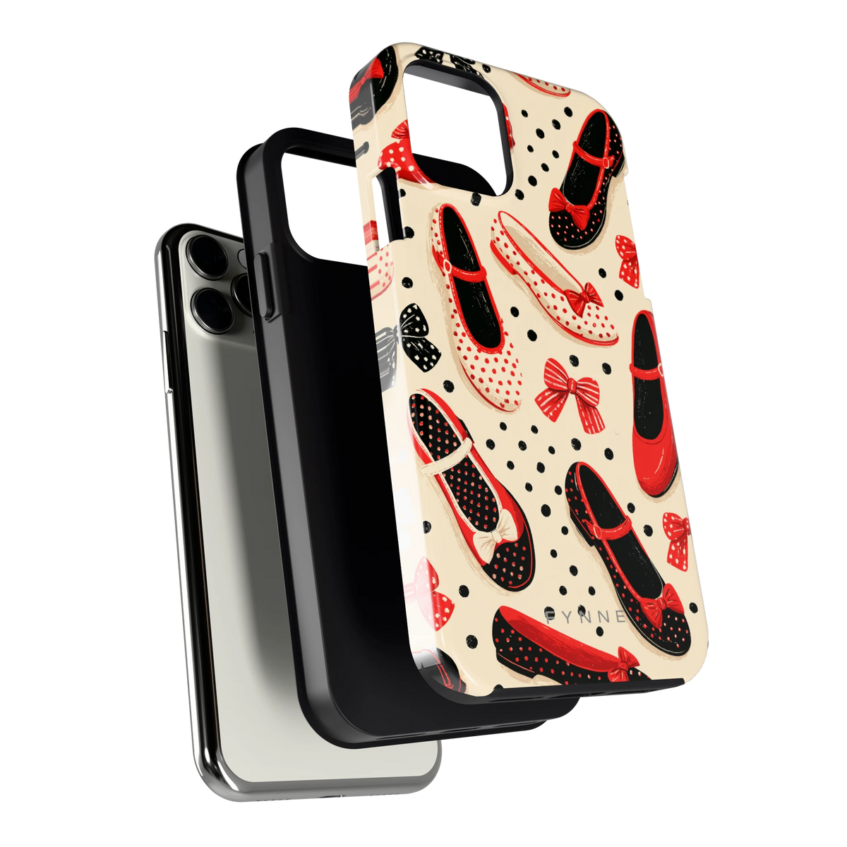 Stippen Ballerina's hoesje voor iPhone 11 Pro, los van de telefoon