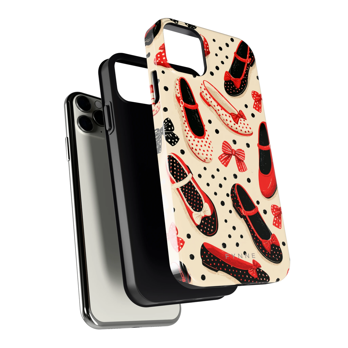Stippen Ballerina's hoesje voor iPhone 11 Pro Max, los van de telefoon