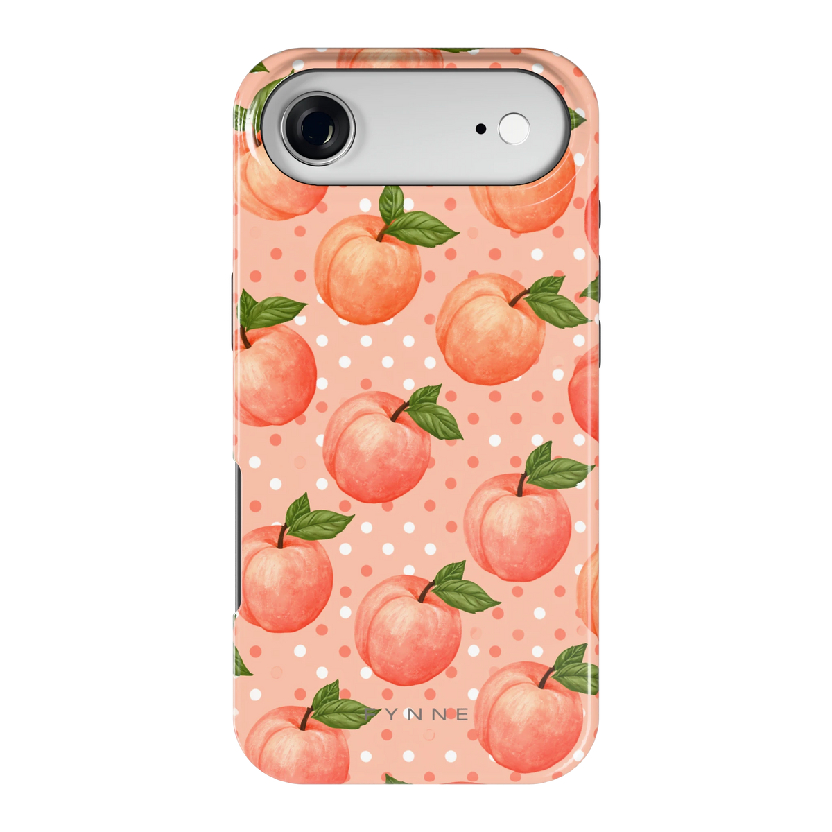 Perziken met stippen hoesje voor iPhone Air, achterkant