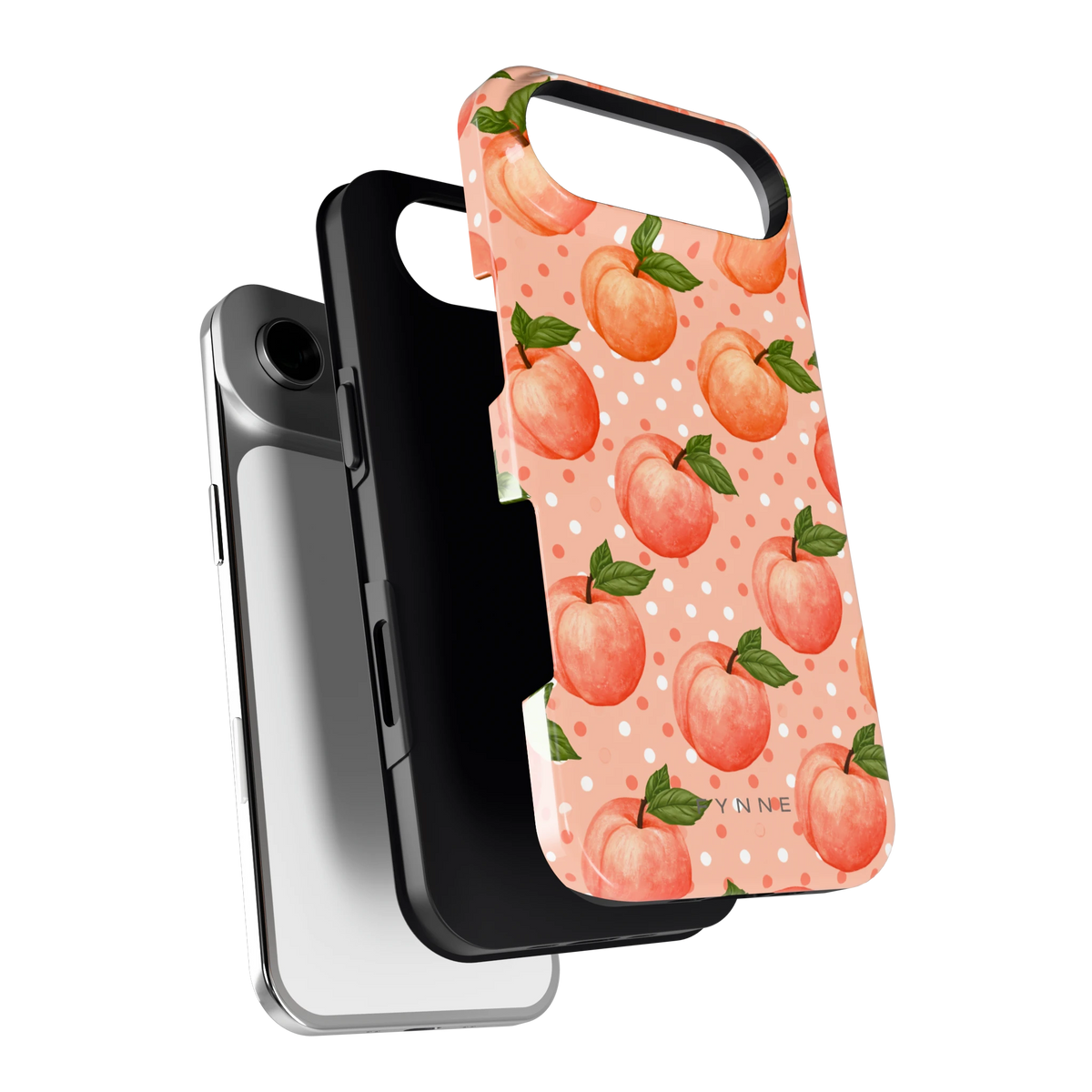 Perziken met stippen hoesje voor iPhone Air, los van de telefoon