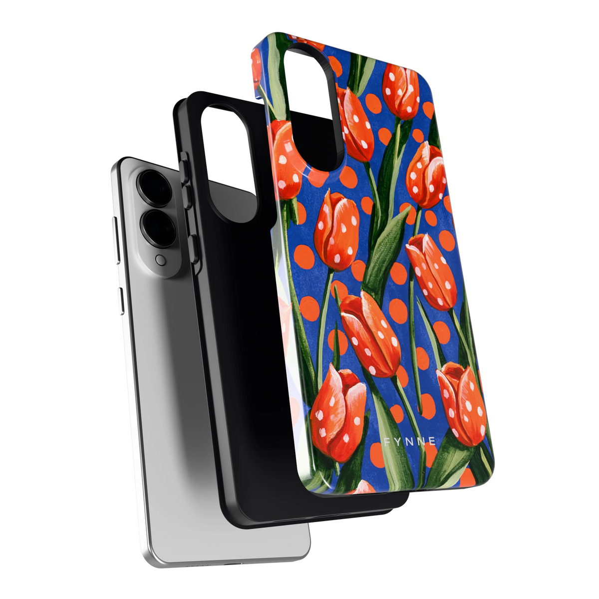 Tulpen met stippen hoesje voor Galaxy S25 Edge, los van de telefoon